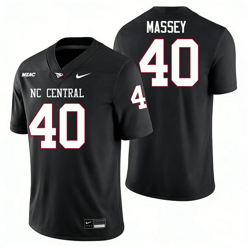 North Carolina Central Eagles #40 Robert Massey College Football Jerseys,Uniforms Stitched-Black